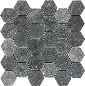 Polished Pure Black Mosaic Tile