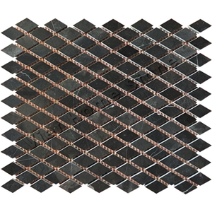 Polished Pure Black Mosaic Tile