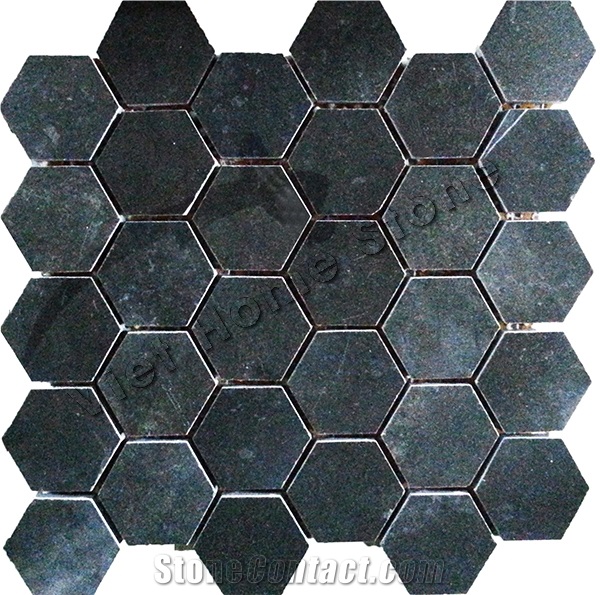 Polished Pure Black Mosaic Tile