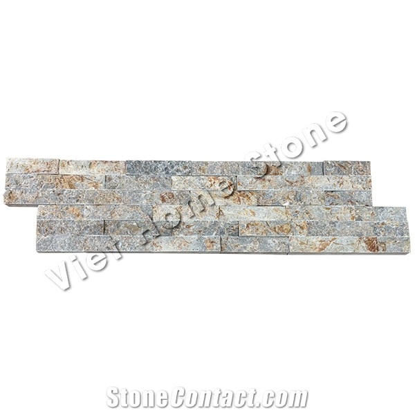Split Multicolor Marble Wall Cladding Panel
