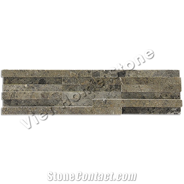 Split Multicolor Marble Wall Cladding Panel