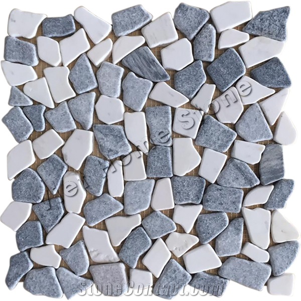 Tumbled Pebble Mosaic Flooring