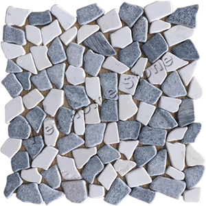 Tumbled Pebble Mosaic Flooring