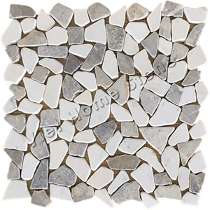 Tumbled Pebble Mosaic Flooring