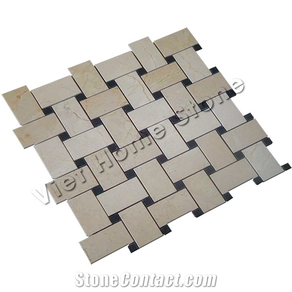 Vietnam 3d Mosaic Yellow Marble Mosaic Tile