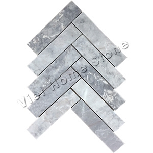 Vietnam Marble Herringbone Mosaic Tile