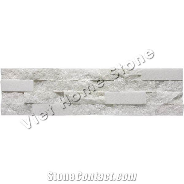 Vietnam Marble Split Crystal White Wall Panel