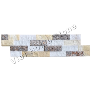 Vietnam Mixed 3 Colors Marble Stacked Stone
