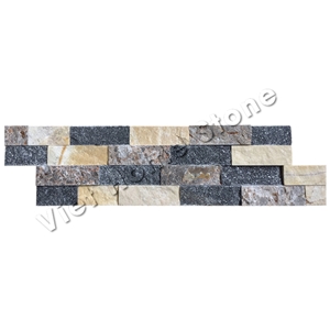 Vietnam Mixed 3 Colors Marble Stacked Stone