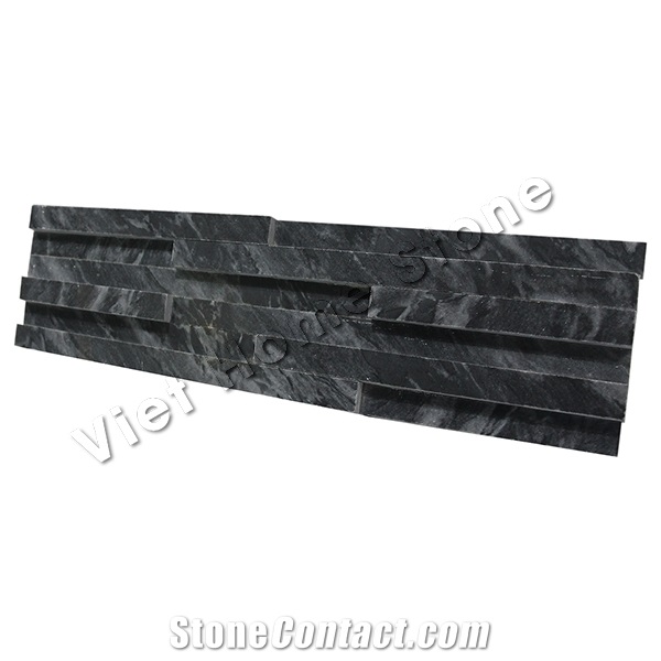 Vietnam Polished Pure Black Marble Ledge Stone