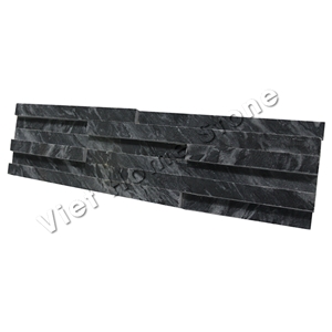 Vietnam Polished Pure Black Marble Ledge Stone