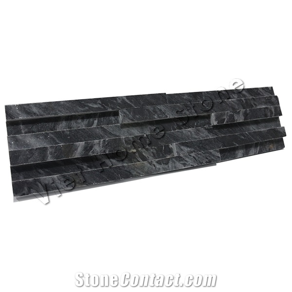Vietnam Polished Pure Black Marble Ledge Stone