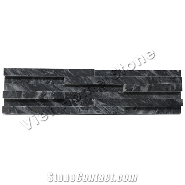 Vietnam Polished Pure Black Marble Ledge Stone