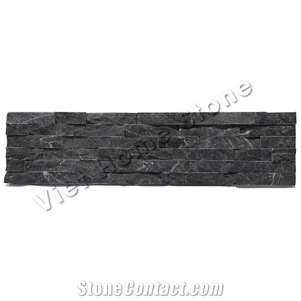 Vietnam Polished Pure Black Marble Ledge Stone
