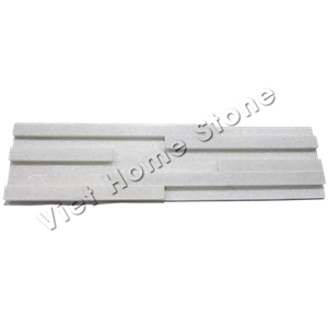 Vietnam Polished Pure White Stacked Stone