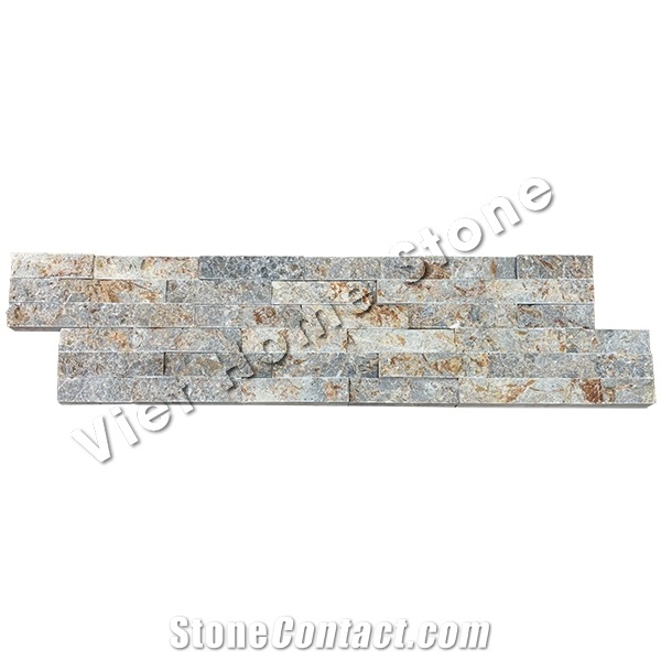 Vietnam Split 6 Lines Multicolor Marble Wall Panel
