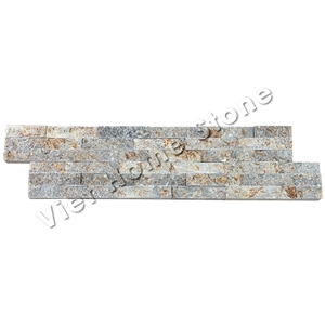 Vietnam Split 6 Lines Multicolor Marble Wall Panel