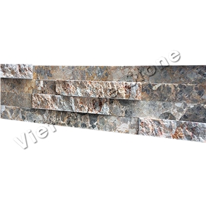 Vietnam Split 6 Lines Multicolor Marble Wall Panel