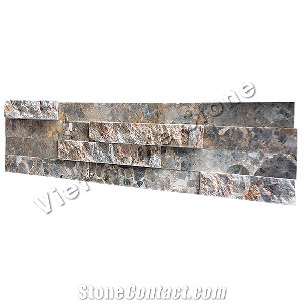 Vietnam Split Multicolor Marble Wall Cladding
