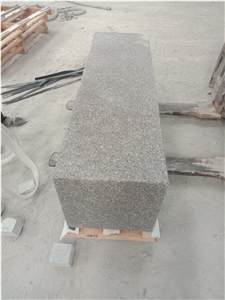 G617 Rose Well Pink Flamed Paving Kerbstone