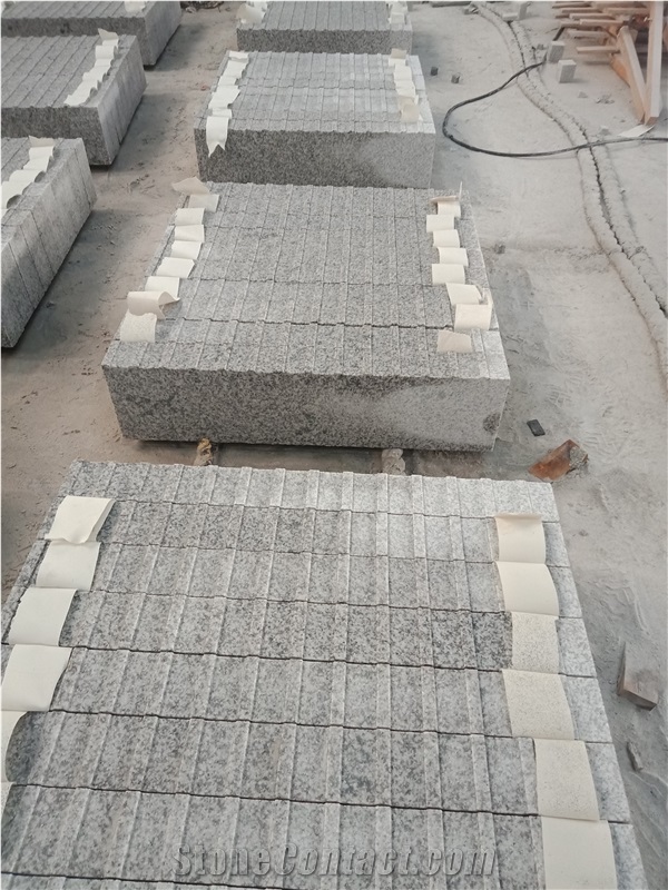 G655 Hazel White Granite Flamed Paving Stone