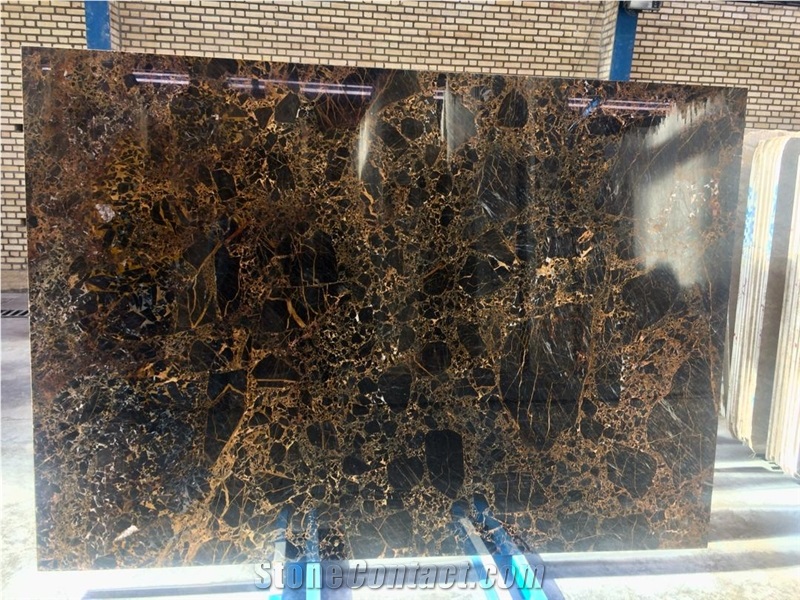 Black Marchal Marble, Cubism, Black Marshal Marble Slabs