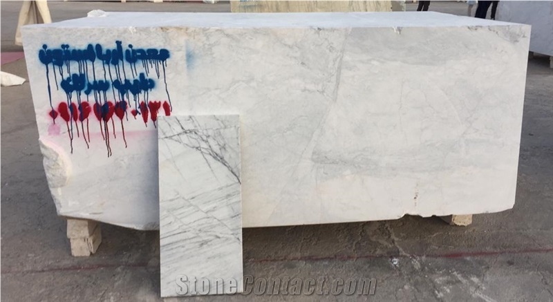 Persian Scato White Marble Block