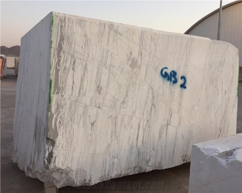 Persian Scato White Marble Block