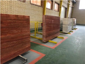 Red Travertine Slabs