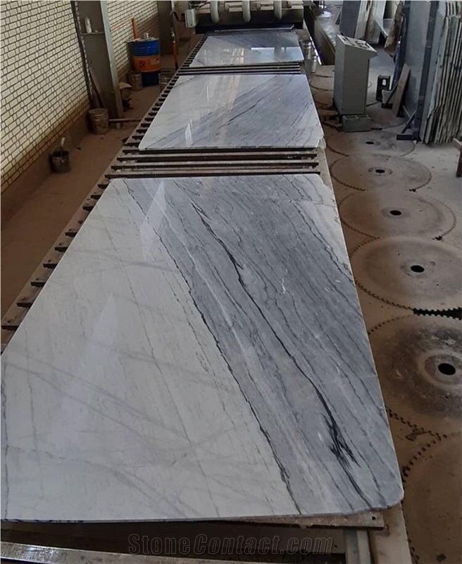Statuario White Marble Slab, Ghorveh White Marble Slabs