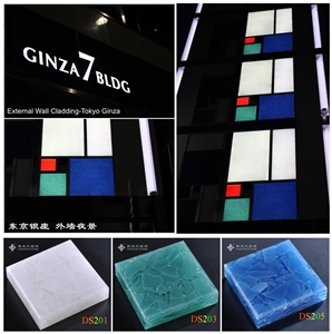 Translucent Glass Panel Exterior Wall Cladding