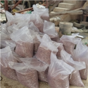 Pink Color Pebble Stone Landscaping Stone