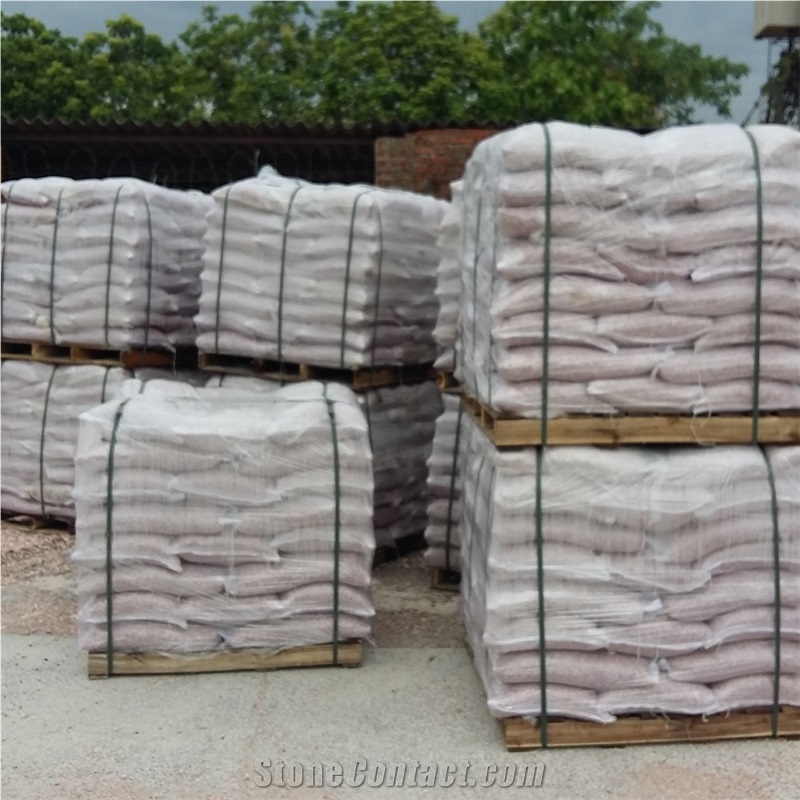 Pink Color Pebble Stone Landscaping Stone
