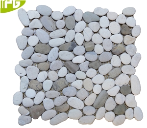 Mix Natural Stone Flat Pebble Mosaic Yas035 Mix Natural Stone Flat Pebble Mosaic Yas035