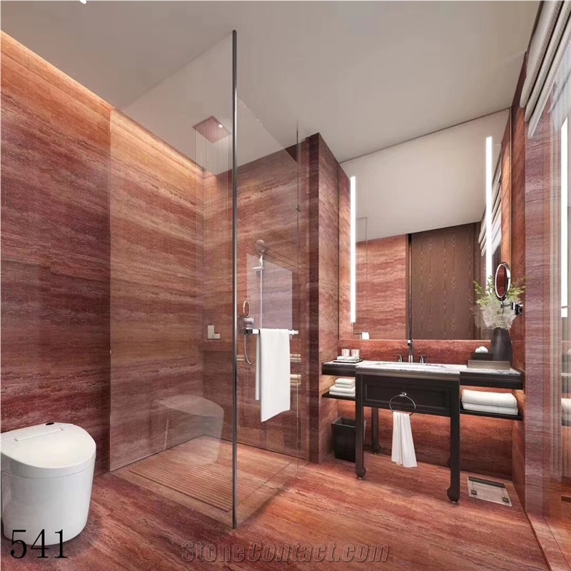 Azarshahr Red Travertine Persian Azar Shar Slab