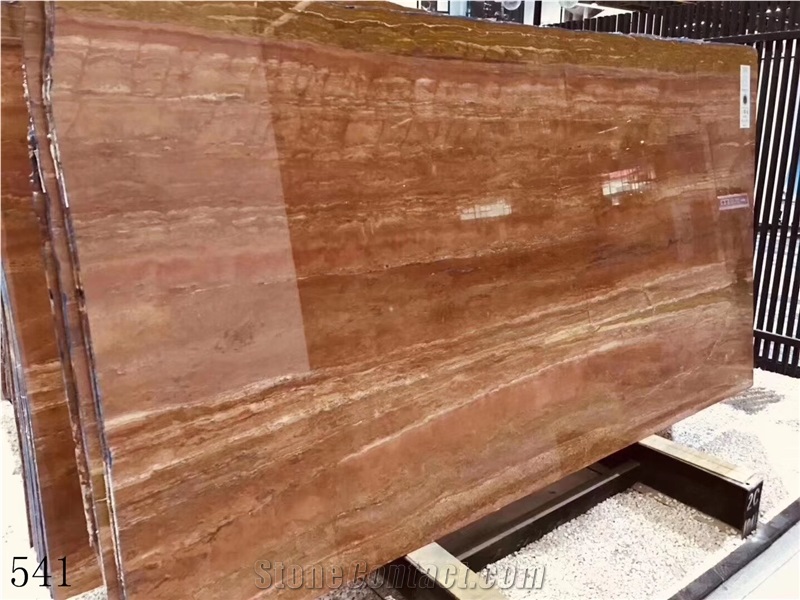 Azarshahr Red Travertine Persian Azar Shar Slab