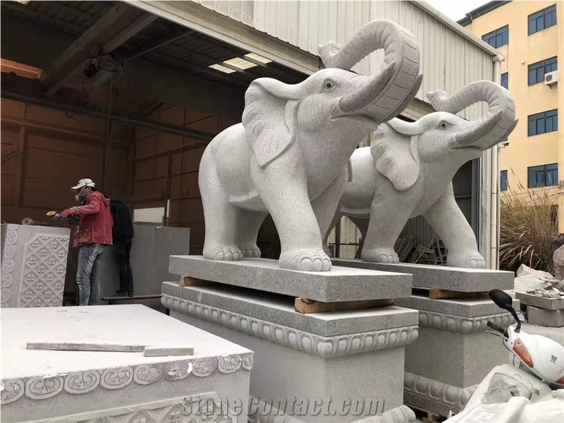 Cemetery Square Memorial Park Elephant Sculptures