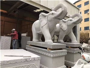 Cemetery Square Memorial Park Elephant Sculptures