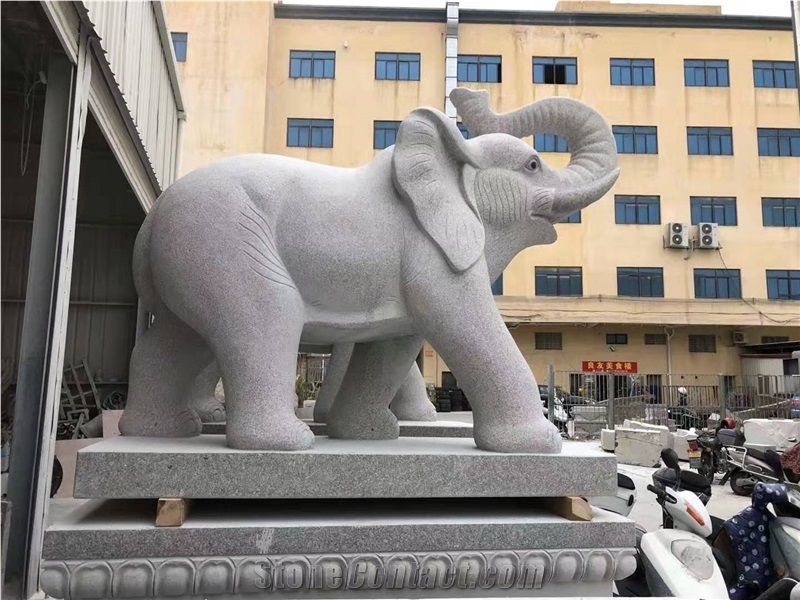 Cemetery Square Memorial Park Elephant Sculptures