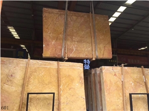 China Kellen Gold Marble Kellen Golden Slab Vanity