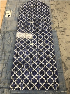 Custom Mosaic Water Jet Marble Room Floor Tiles