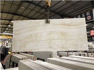Eqvator White Marmara Zebra Marble Wall Paving