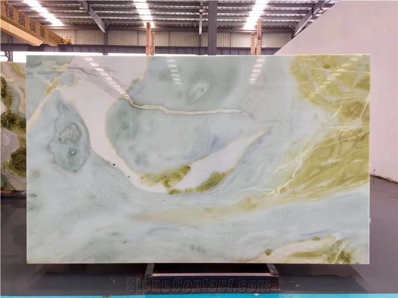 Green Wave Marble Pilbara Bar Table Top