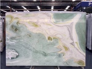 Green Wave Marble Pilbara Bar Table Top