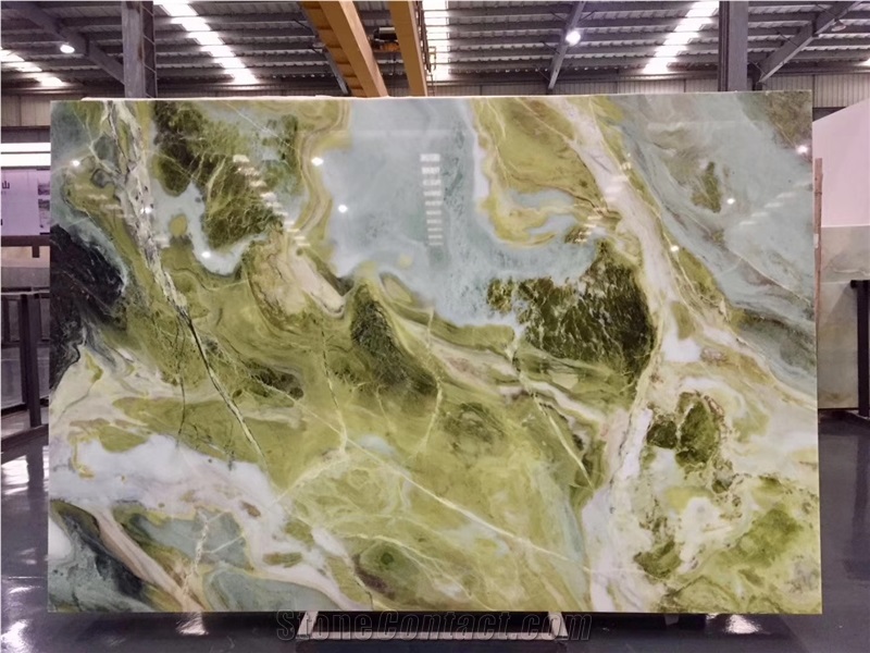 Green Wave Marble Pilbara Bar Table Top