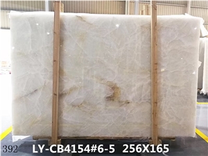 Ice Flake Jade White Onyx Slabs Wall Panels Tiles