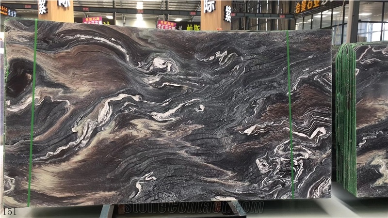 Landscape Purple Marble Background Wall Decoration