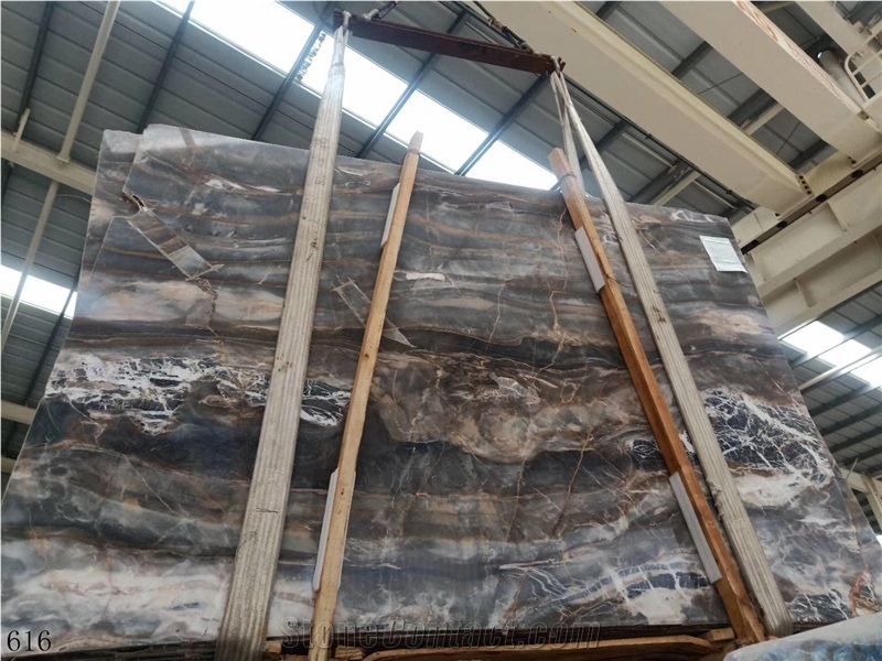Louis Grey Gray Agate Marble for Countertop Vanity