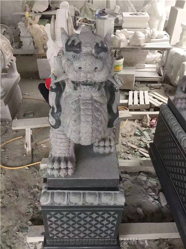 Lzdooor Guardian Sculpture G654 Pi Yao Statues