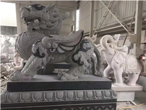 Lzdooor Guardian Sculpture G654 Pi Yao Statues
